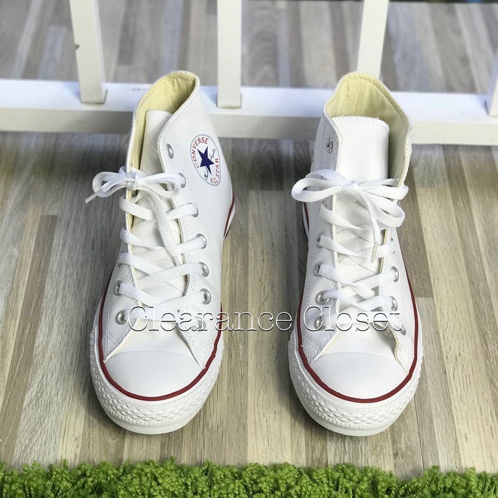 NWT Converse AdVulc Ctas HI White Leather W AUTHEN - Picture 7 of 8